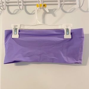 Light Purple Bandeau Bathing Suit Top